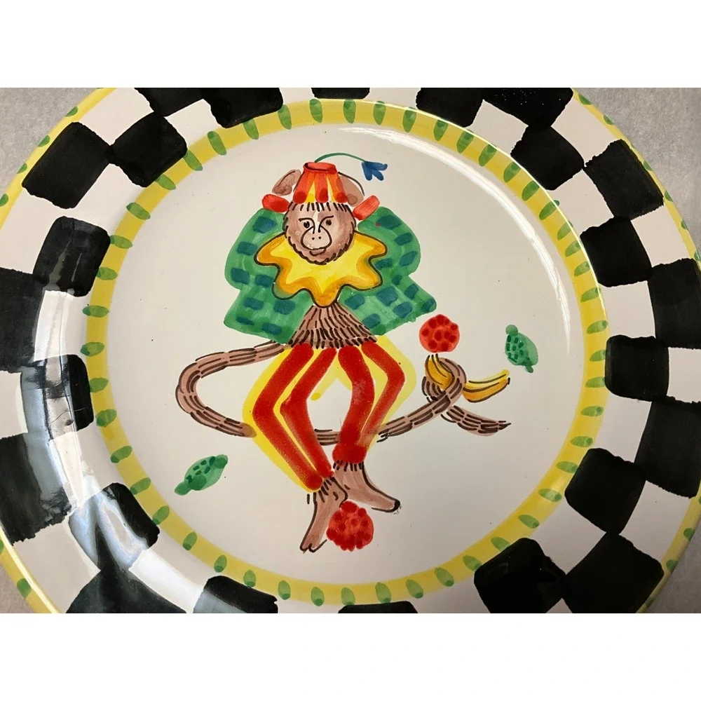 Vintage Plate  , Present Tense by Anne Hathaway, hand painted Italy, perfect